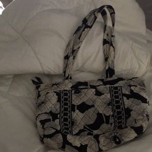 Black and white Vera Bradley purse