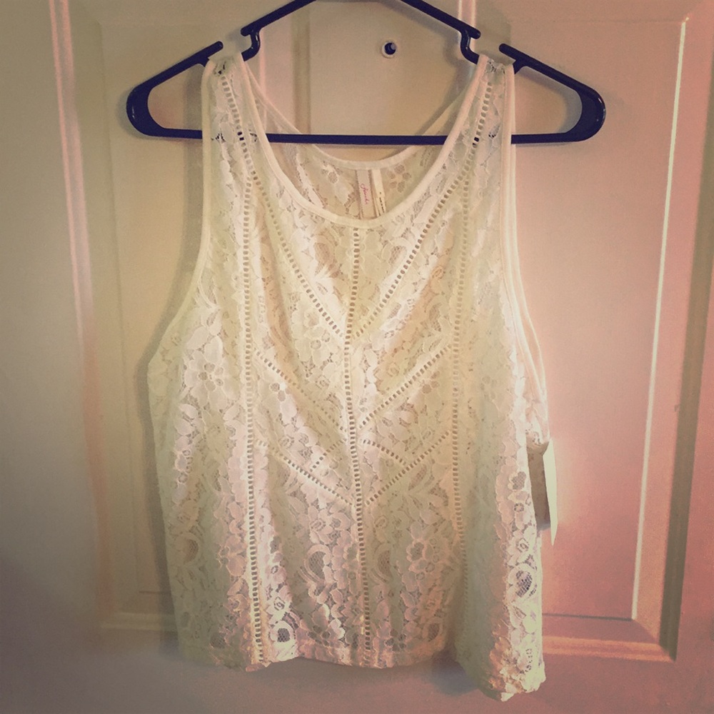 Lace tank top