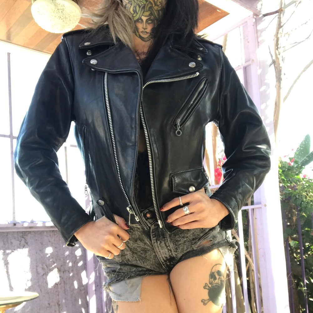 Real Leather Biker Jacket