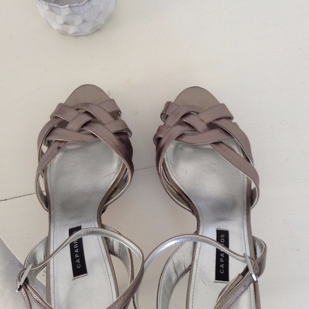 Silver Metallic Heels
