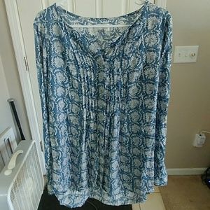 Blue Printed Tunic