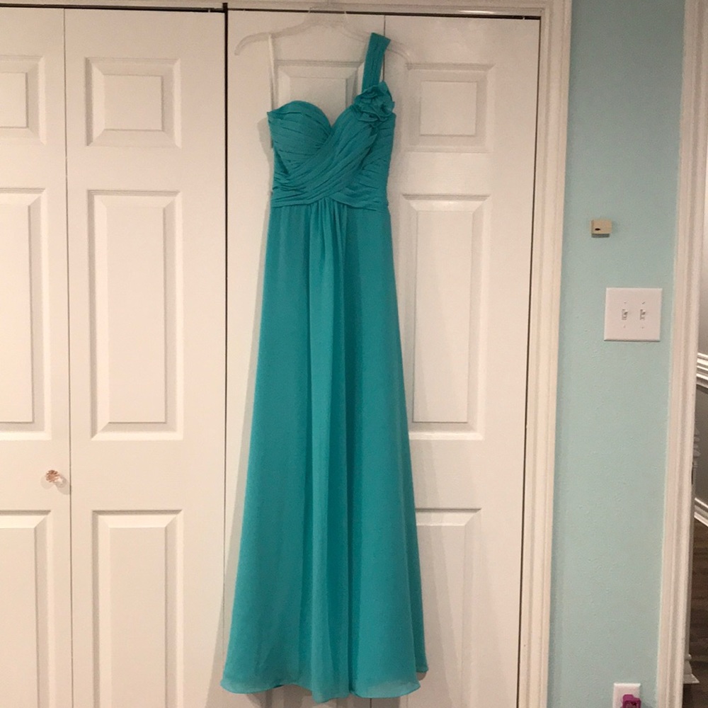 Tiffany blue bridesmaid dress