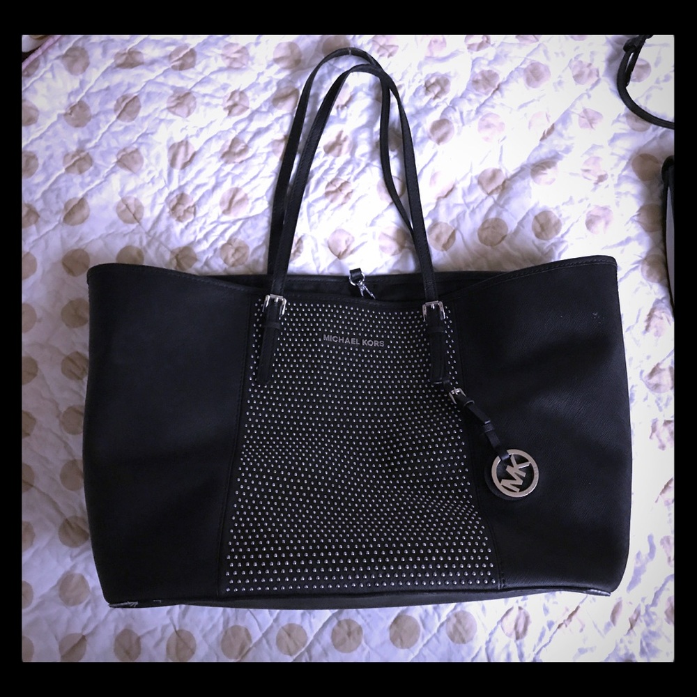 * SOLD * Pre-Loved Michael Kors Micro-Stud Tote