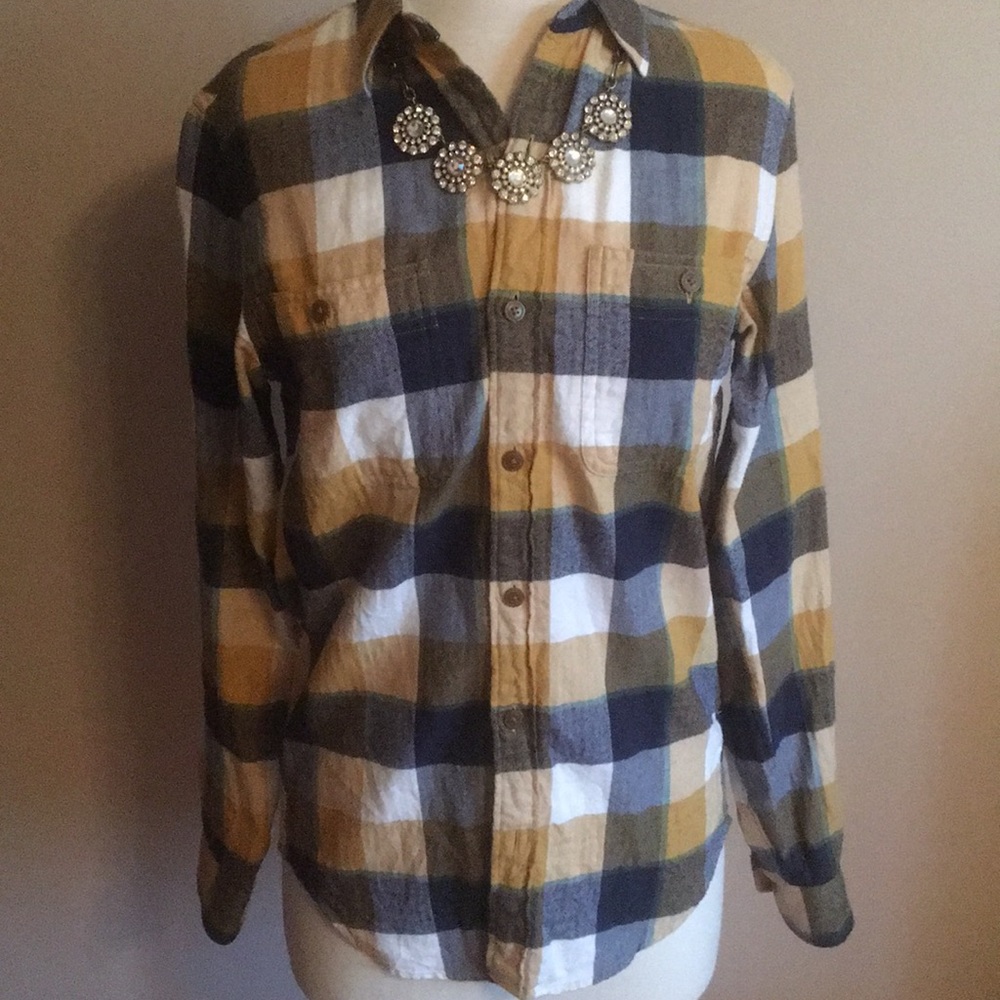 J. Crew 100% Cotton Flannel Slim Fit