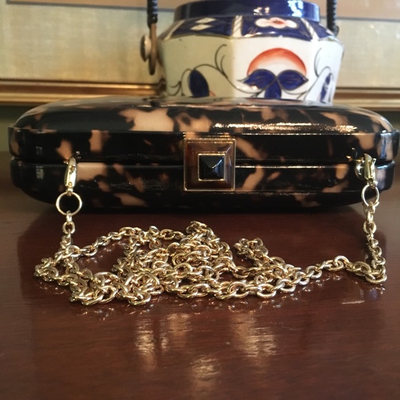 Ann Taylor Handbags - Ann Taylor Tortoiseshell Hard Case Clutch Purse