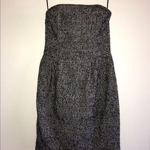 Black and White Tweed Dress