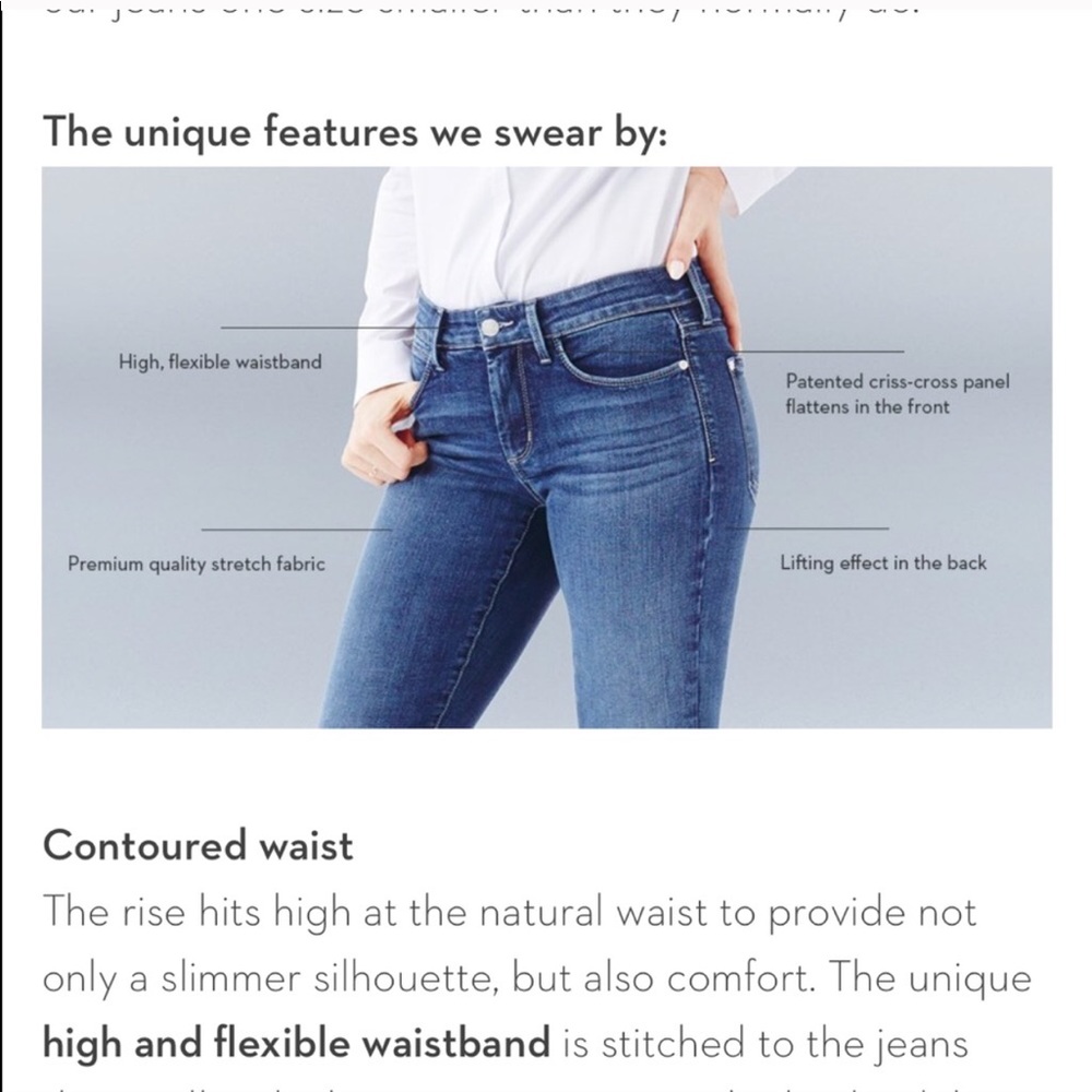 NYDJ LIFT TUCK BLACK DENIM - Picture 6 of 7
