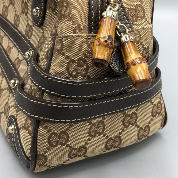 Gucci Boston Bag Classic G logo fabric & leather - Picture 7 of 8