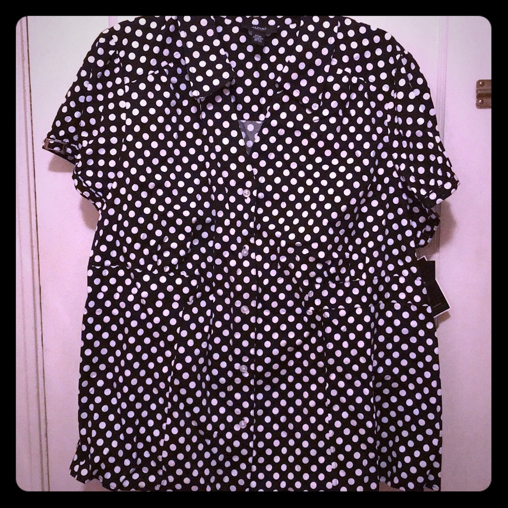 Alfani Woman Button Down Shirt 22W NWT