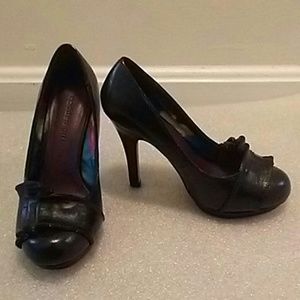Madden Girl black platform heels