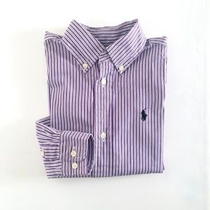 Ralph Lauren Boys Striped Cotton Dress Shirt