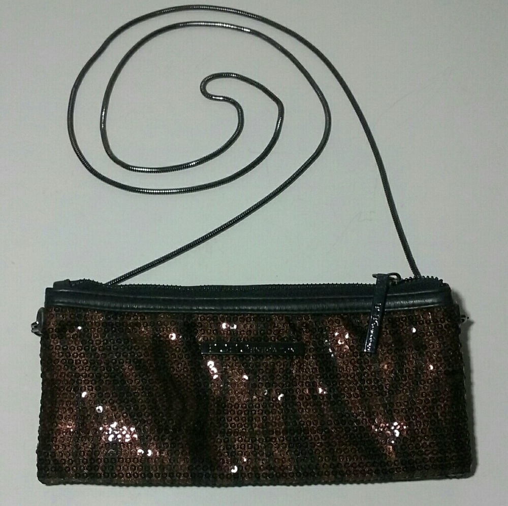 Bcbgeneration Stripes Sequin Purse - image 1