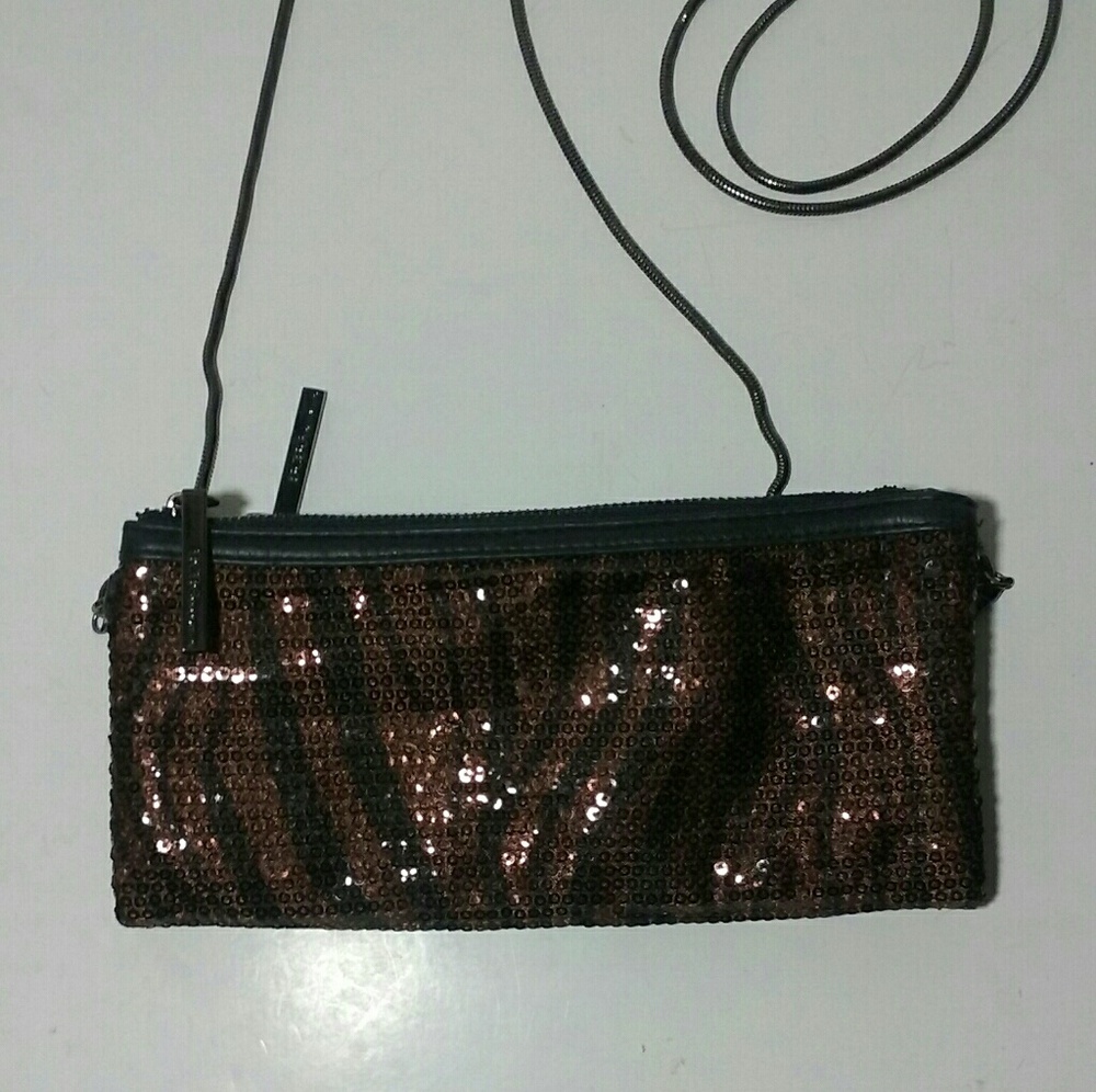 Bcbgeneration Stripes Sequin Purse - image 4