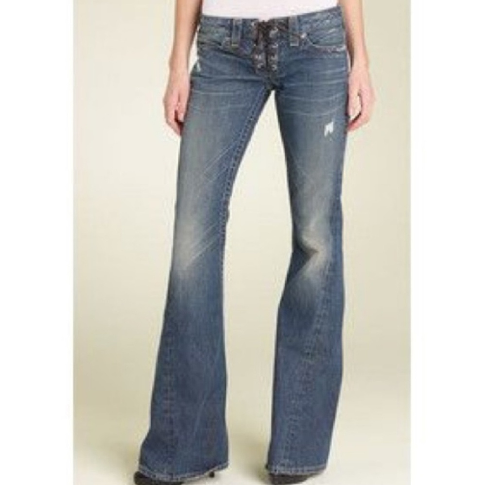 True religion tie up jeans :)