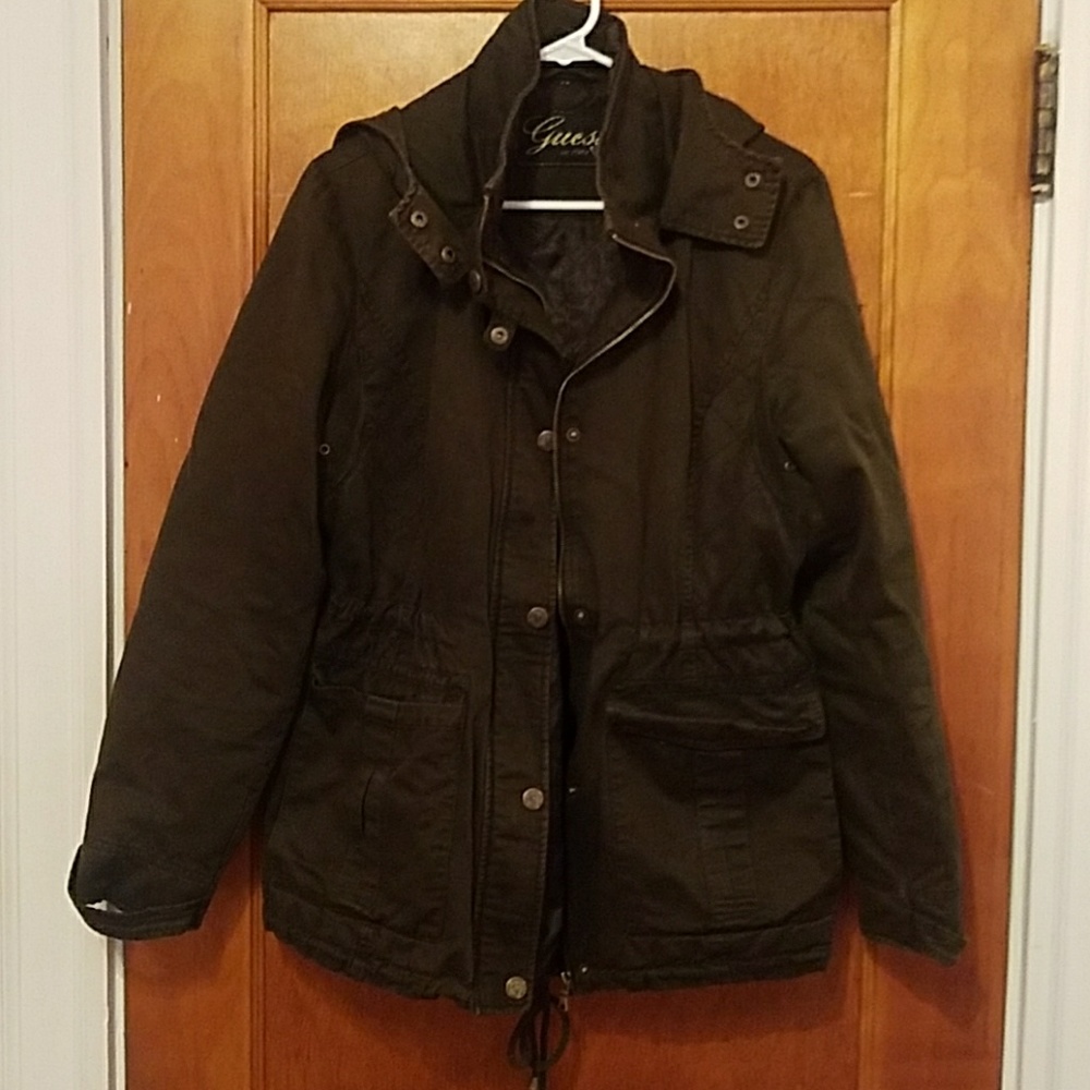 Olive green Guess Parka