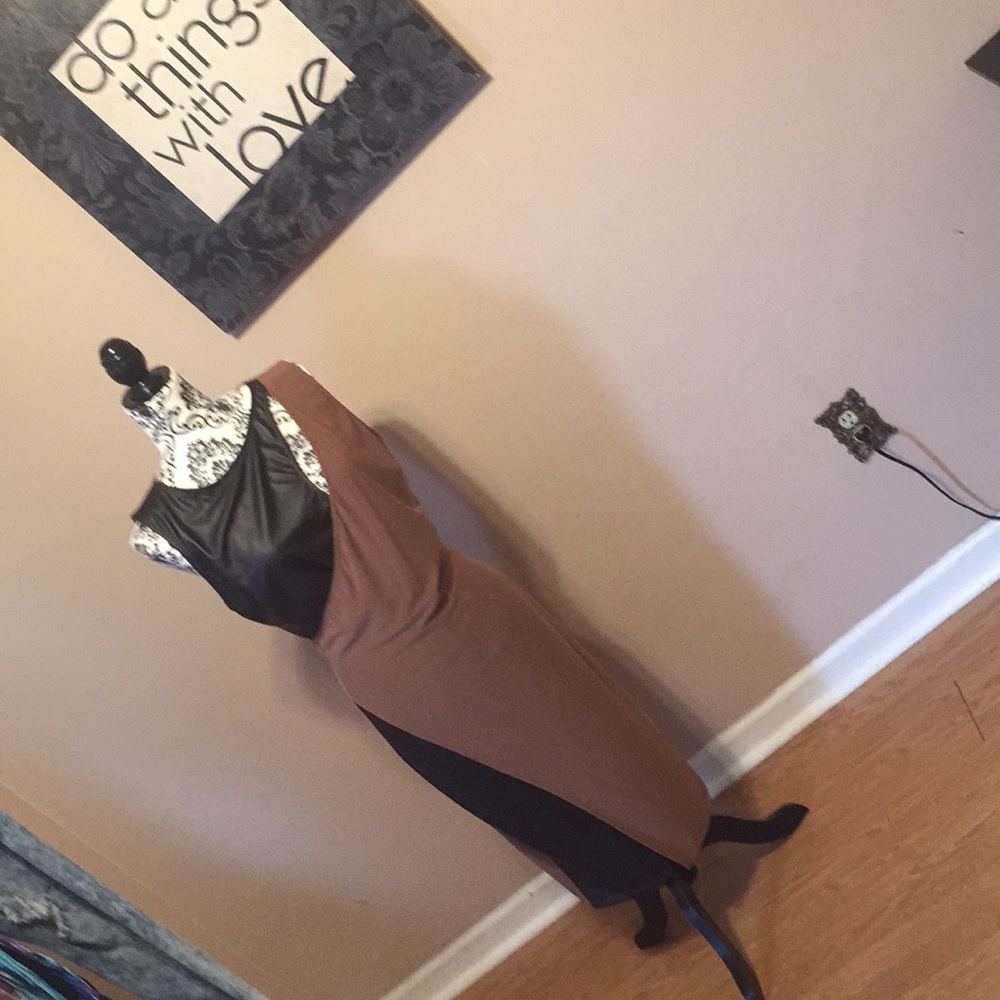 Color Block Cross Dress ❤️