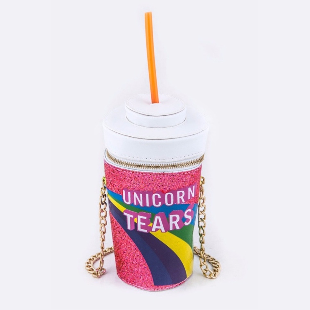 Unicorn Tears Jumbo Drink Cup Bag (Red)