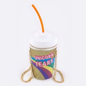 Unicorn Tears Jumbo Drink Cup Bag (Gold)