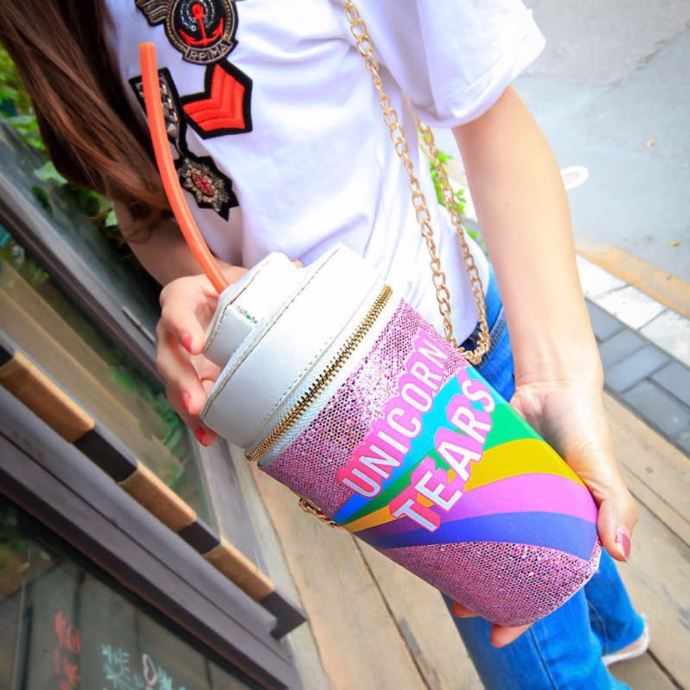 Unicorn Tears Jumbo Drink Cup Bag (Pink) - Picture 7 of 7