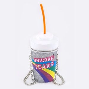 Unicorn Tears Jumbo Drink Cup Bag (Silver)