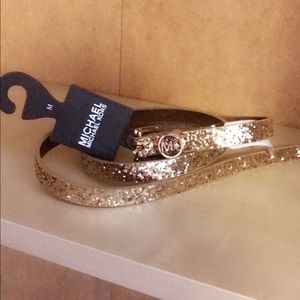Michael Kors Gold shimmer belt