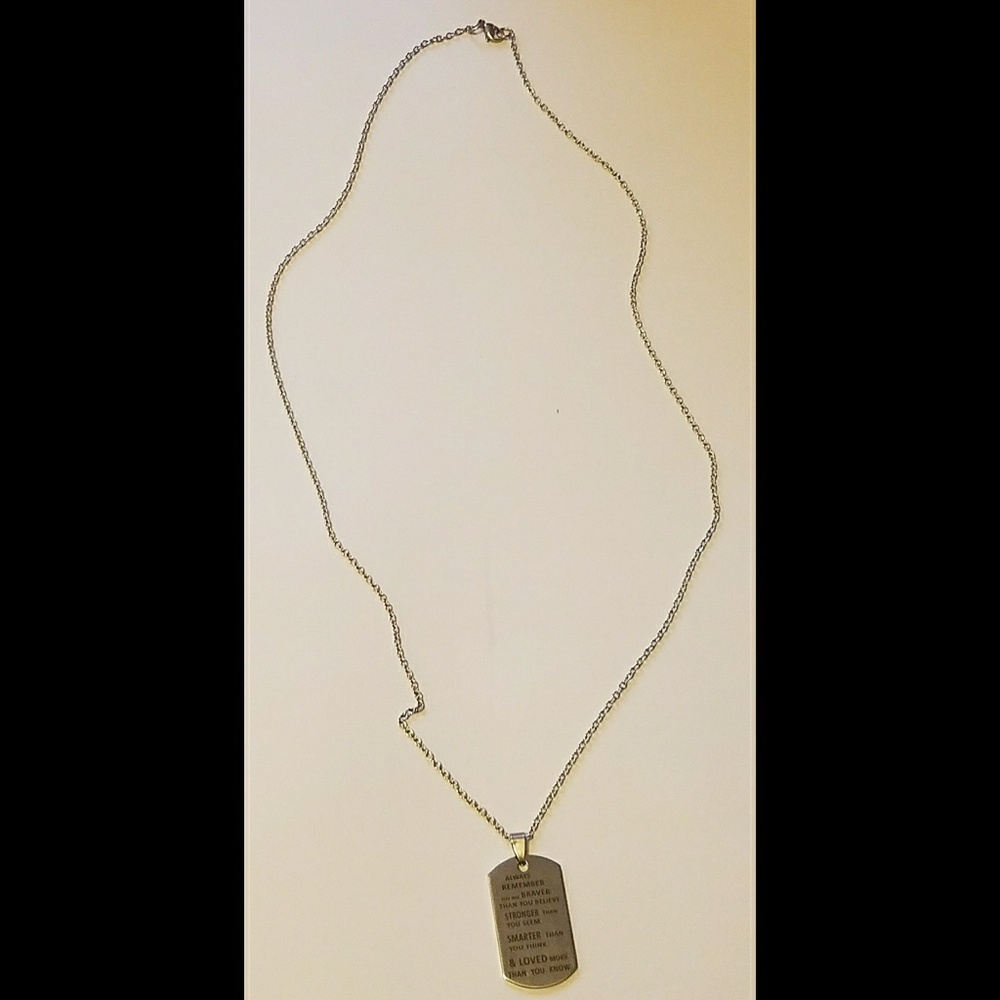 ⛔Brand New Inspiring Dog Tag Necklace⛔