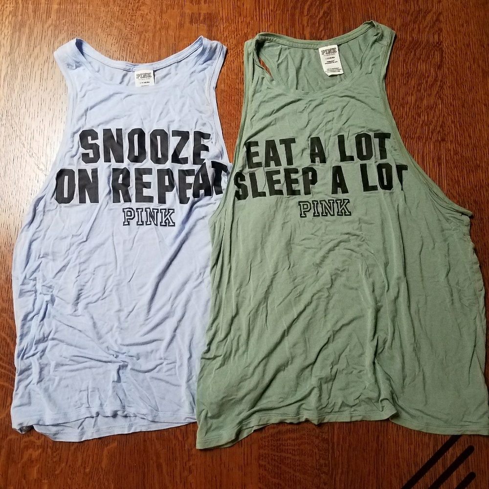 Victoria's secret pink tank top bundle