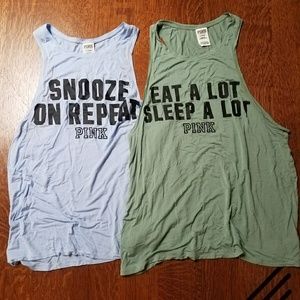 Victoria's secret pink tank top bundle