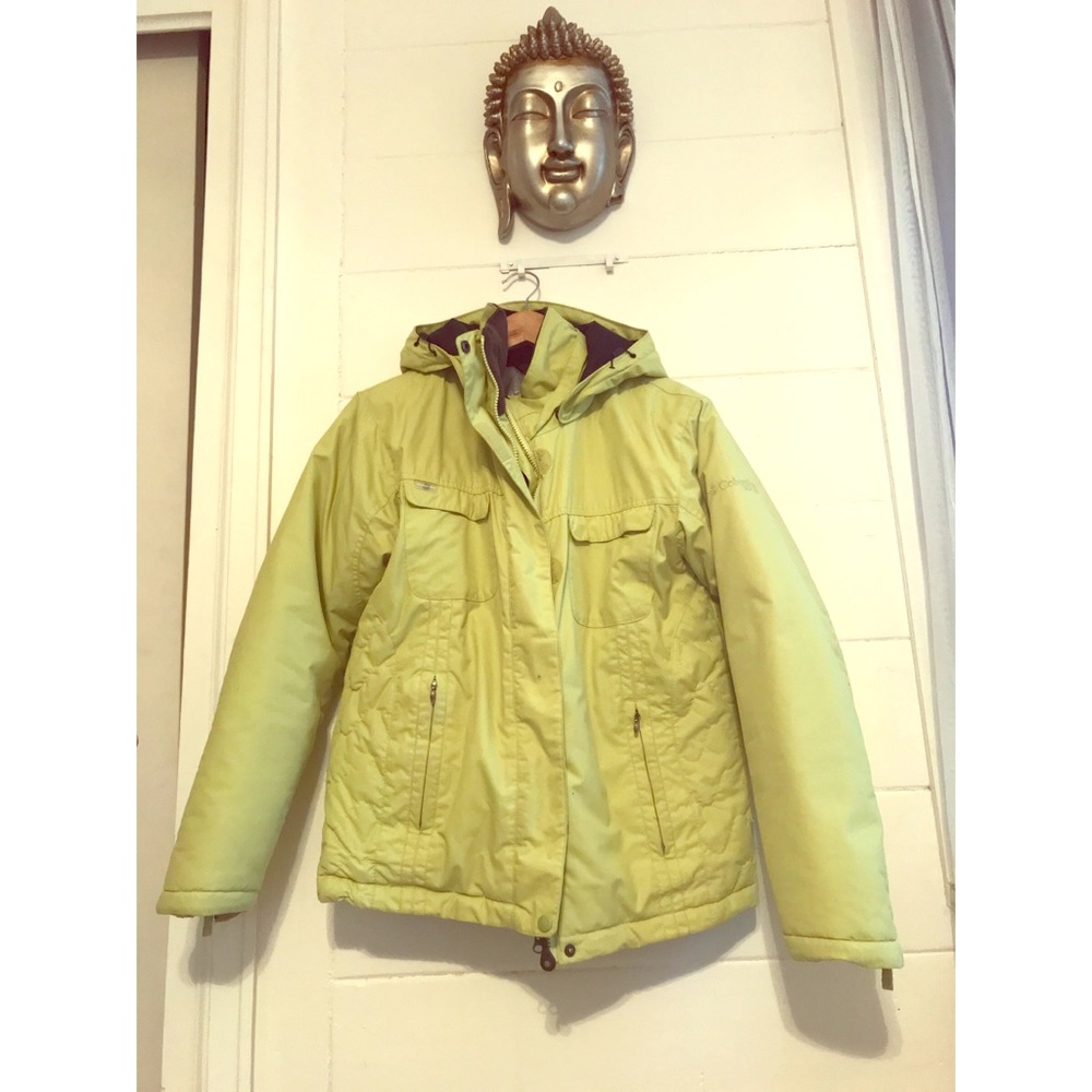 Columbia Storm Dry Lime Green Winter Coat Medium