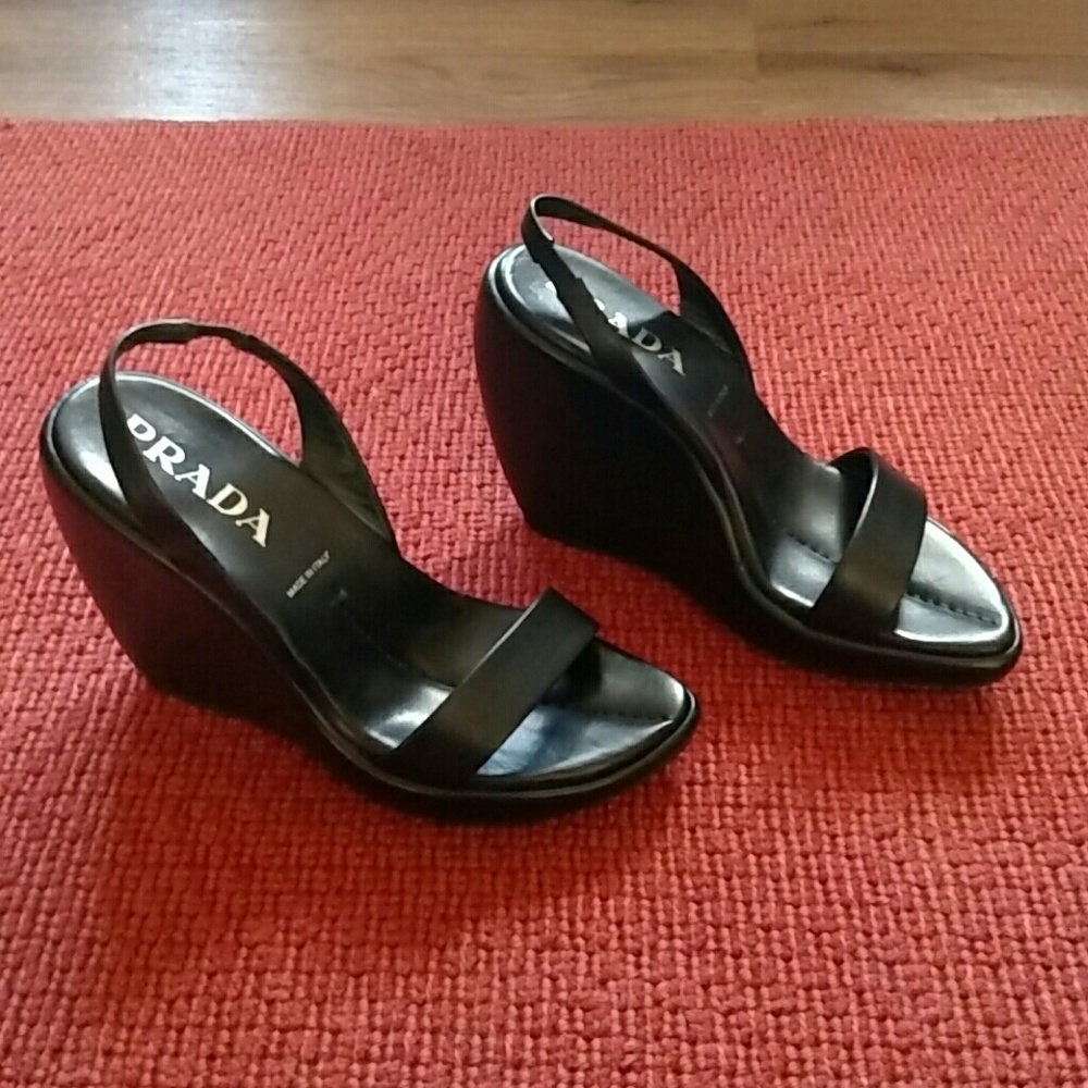 Prada wedge shoes