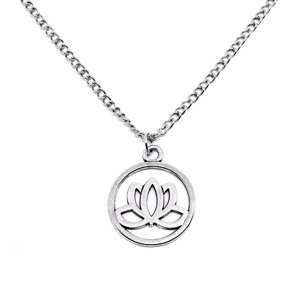 Necklace Lotus Flower Circle