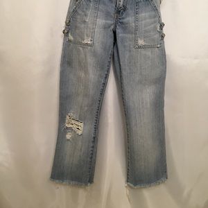Abercrombie & Fitch Distressed Capri Jeans