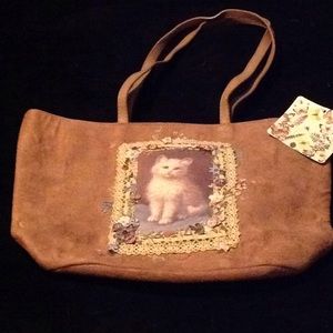 Suede Cappelli handbag