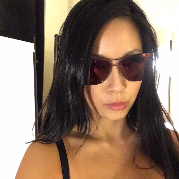 Chanel 2017 Aviator Pilot mirror purple sunglasses - Picture 3 of 8