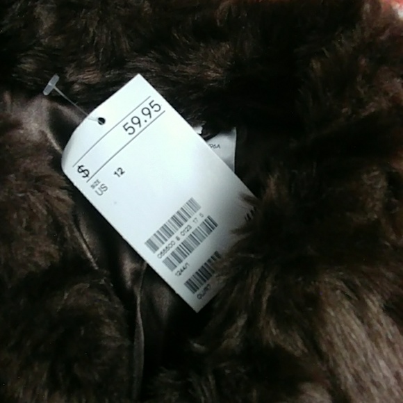 new H&m Brown faux fur jacket - Picture 4 of 4
