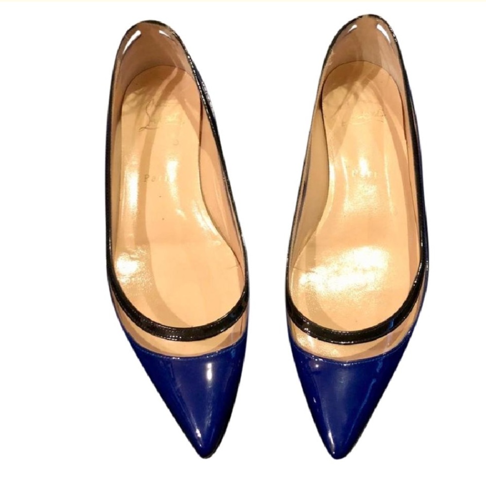 Auth Louboutin Paulina Patent Flats - Picture 2 of 6