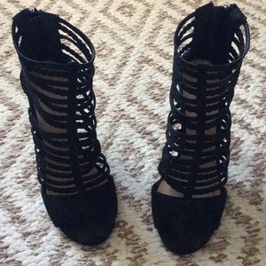 Black Strappy Heels