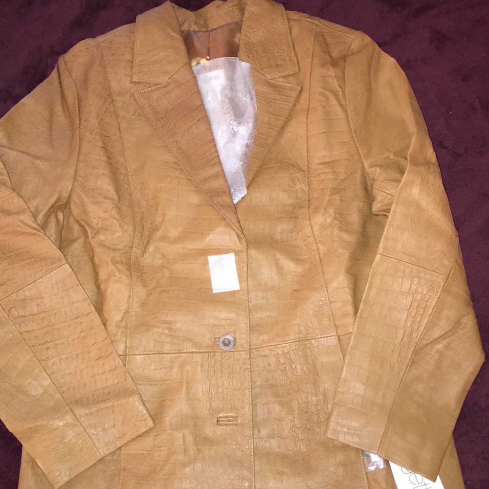 Leather coat