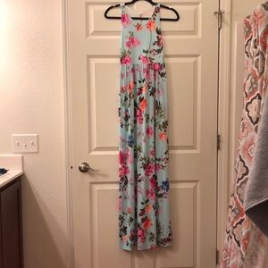 Mint Floral Maxi