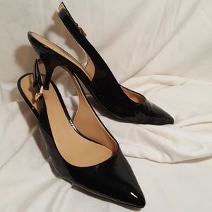 Michal Kors Patent Slingbacks