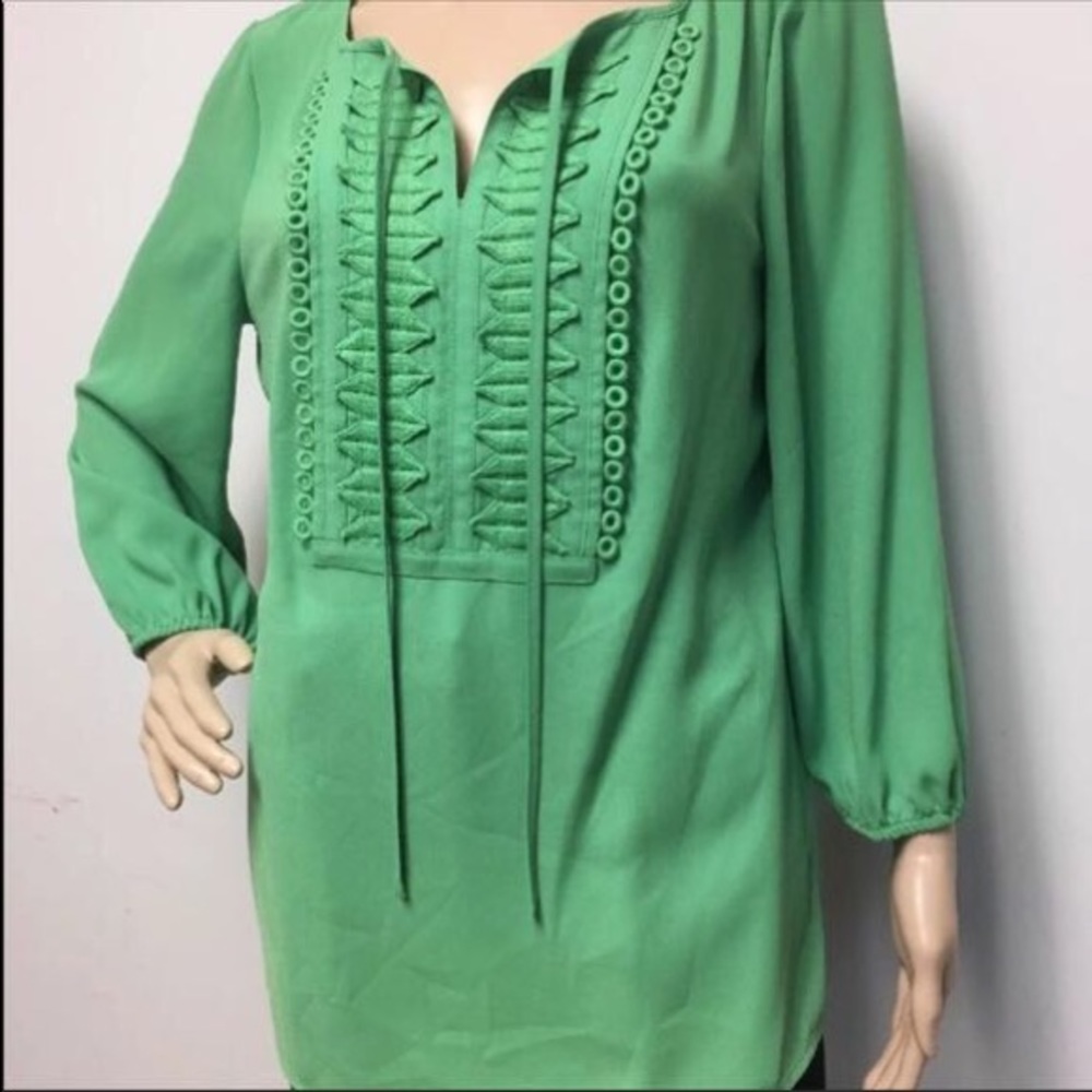 Charter Club women green Tunic blouse size M