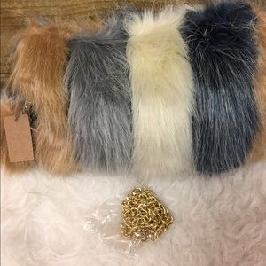 Faux Fur clutch purse