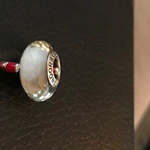 Used Murano glass white clear from PANDORA