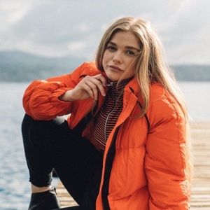 Ganni - Wool Felt-trimmed Quilted Down Jacket