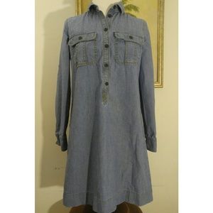 J. Crew Factory classic chambray shirtdress