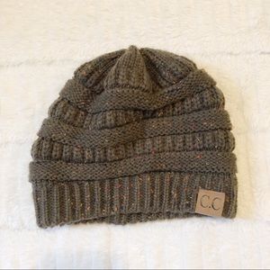 C.C. Slouchy Cable Knit Beanie