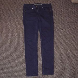 AEO’s Denim X Dark Blue Skinny Jeans - size 6