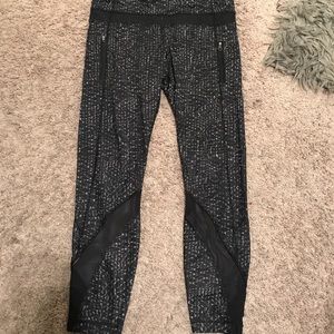 Lululemon leggings with mesh