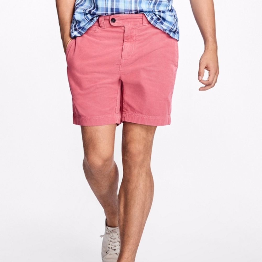 BROOKS BROTHERS Men's Corduroy Short Rose Pink