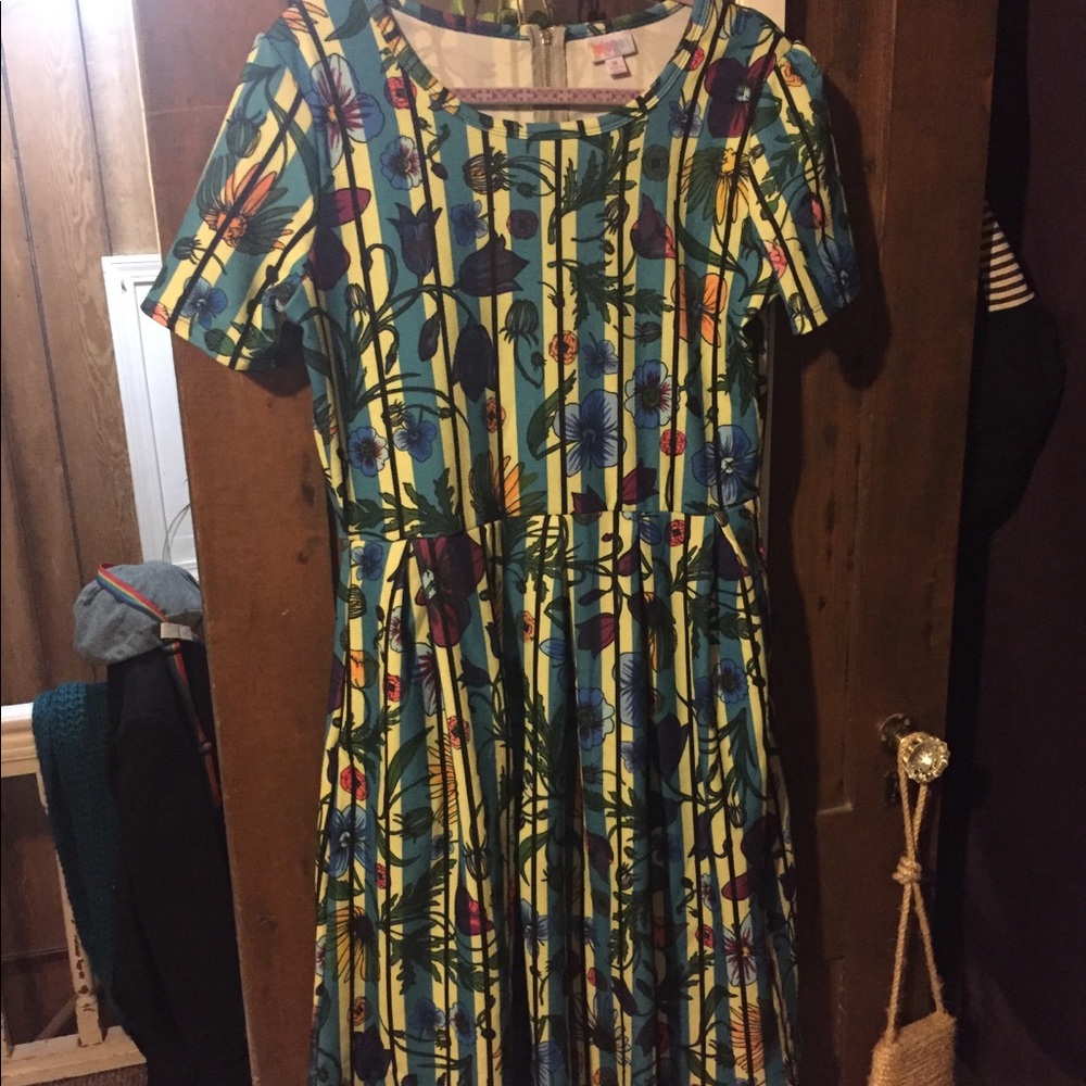 Colorful Lularoe Amelia Dress
